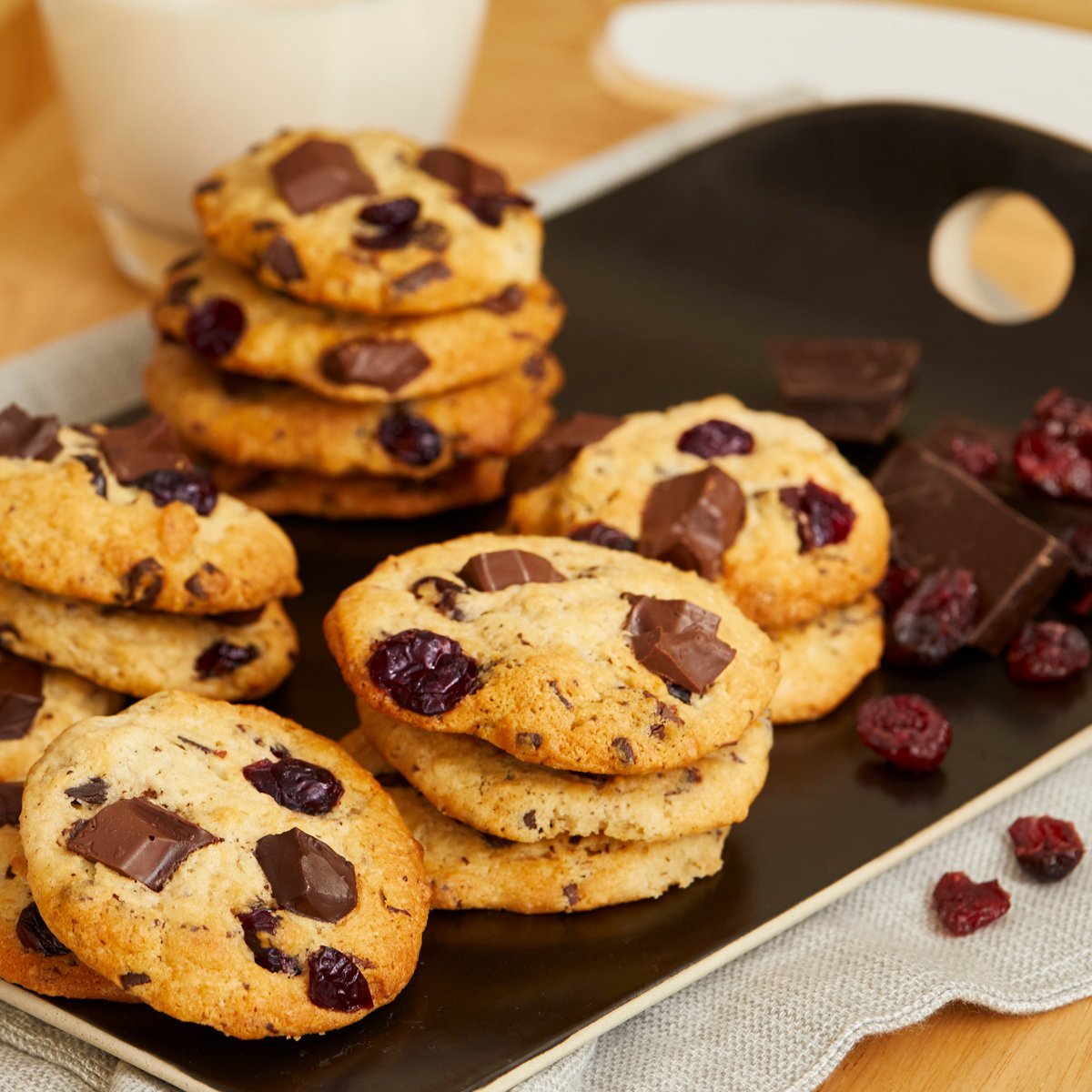 Banana Yogurt, Chocolate & Cranberry Cookies - EasiYo NZ
