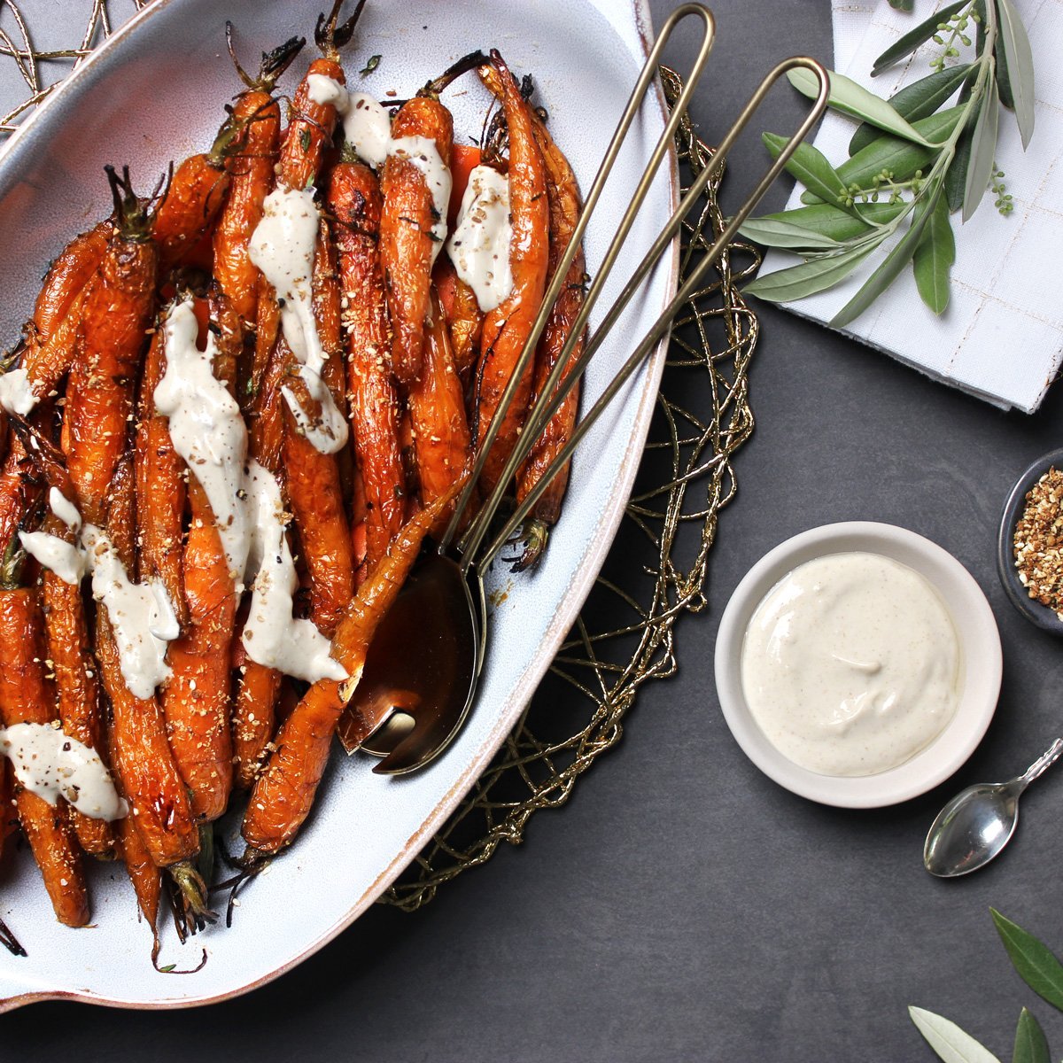 Honey Glazed Carrots with Tahini Yogurt - EasiYo NZ