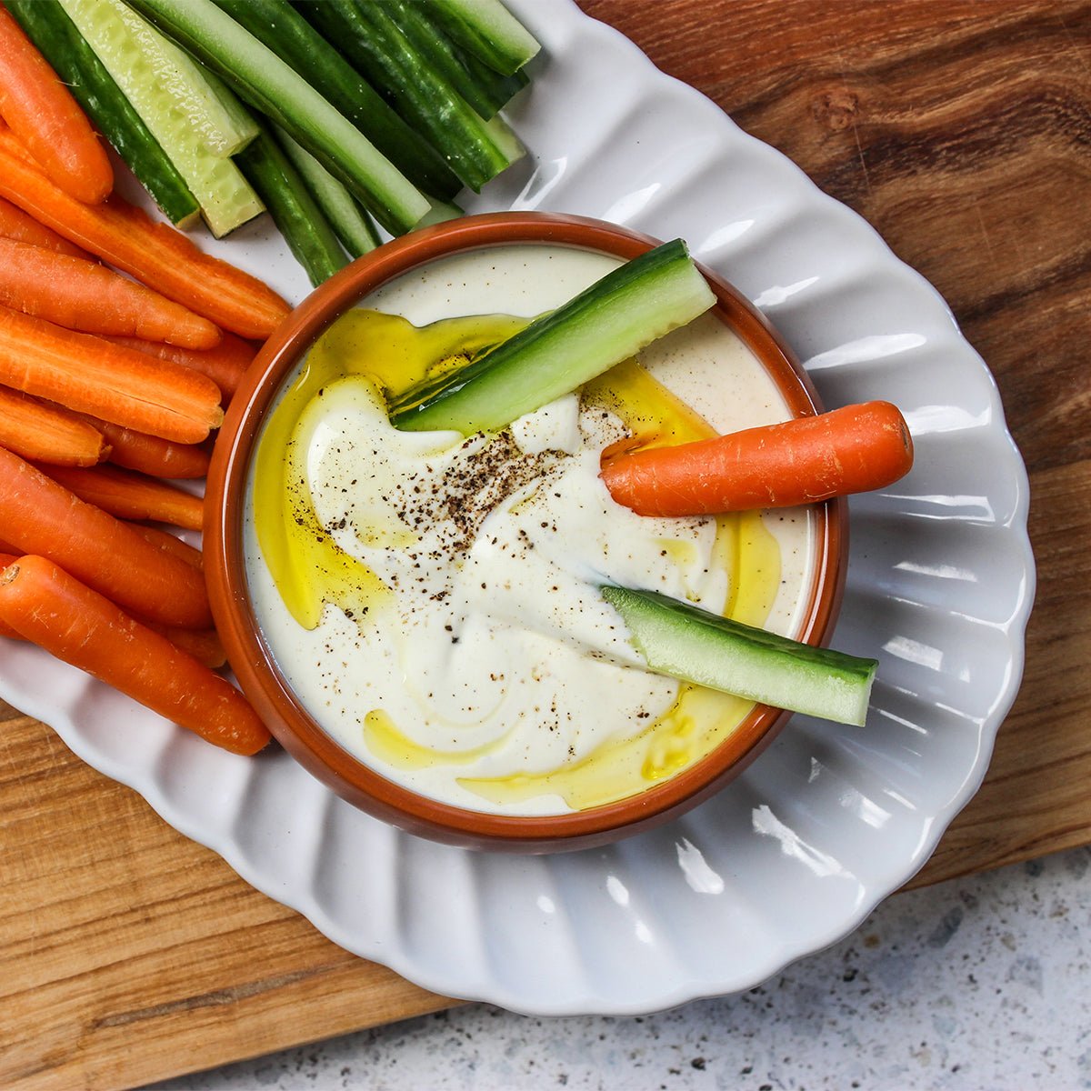 Lemon & Garlic Yogurt Dip Recipe EasiYo Yogurt NZ EasiYo NZ