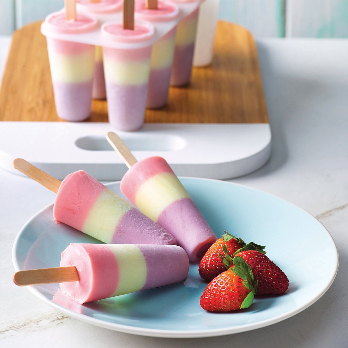 Stripy Breakfast Ice Blocks - EasiYo NZ